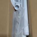 Industrial Iron Pipe Clothes Hanging Bar DIY Wall-Mounted Garment Rack Heavy Duty Clothing Rack for Bedroom, Laundry Room, Closet Storage (White 24 inch)