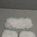 SATINIOR 2 Pieces Faux Fur Headband Set Ear Warmer Headwrap Furry Wrist Cuff Leg Warmers Boot Cuff Winter Accessories for Women Girls (White)