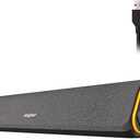 SOULION R50 Bluetooth Computer Speakers, 3.5mm PC Sound Bar for Desktop Monitor, Wired USB Powered & Colorful LED Lights with Switch Button, Surround Sound Soundbar PC Spearkers for Computer