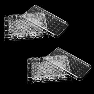 48 Well Cell Culture Plate Serving Tray, 2 PCS Pill Filler Tray, Tissue Culture Plate for Lab Equipment (Holes Dia: 1.1cm)