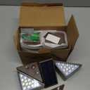 NIORSUN Outdoor Stair Lights 8 Pack, Solar Step Lights IP67 Waterproof with 13 Bright LEDs, 3000K Warm White, Auto On/Off, Triangular Design for Steps, Deck, Patio, Yard, Porch, Sidewalk