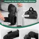 Lunix LX4 FSA Cordless Knee Massager with Heat, Compression & Vibration, Rechargeable Wrap for Knee, Calf & Thigh, Hot/Cold Therapy Option, Touchscreen Control for Everyday Comfort, Charcoal Black
