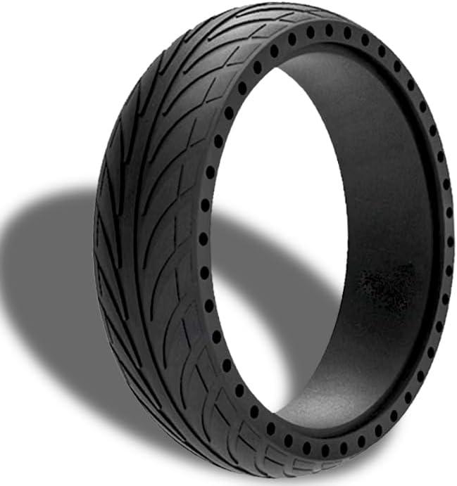 8 Inch Ninebot ES Front Tire - 8x2.125(159-42) 200x50 Tyre Replacement for Segway Ninebot ES1 ES2 ES3 ES4 E2 E2 Plus, Swagger 5 Boost Electric Scooter 8x2.0 inch Wheel - Explosion proof