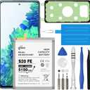 Replacement for Samsung Galaxy S20 FE Battery,5150mAh High Capacity Compatible with Samsung Galaxy S20 FE Model (SM-G781B G781U G781W SM-A526 A526B/DS A5260 A526W) with Tool Kits,EB-BG781ABY