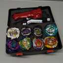 Bey Battling Blade Burst Toy Set, 12 Spinning Burst Gyros 2 Two-Ways Launchers with Grip, Combat Tops Battle Game with Portable Box Gift for Kids Children Boys 6-12