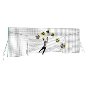 3-in-1 Soccer Training Rebounder & Goal Backstop Net - Soccer Goal for Volley, Passing, Solo Training - Outdoor Sports, Backyard Games