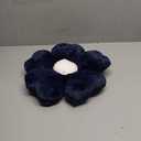 Flower Pillow, Flower Shaped Pillow Decorative Throw Pillows for Bed Couch, Cute Daisy Pillow Dorm Decor Floor Seating Cushion (Navy Blue, 15 Inches)