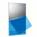 304 Stainless Steel Sheets Metal, 304 Stainless Steel Plates, Stainless Steel Shim Stock Plates,Metal Sheets for Crafting, Stovetop, Snow Frosted Surface (1, 3mm Thick, 12 x 8 Inch)