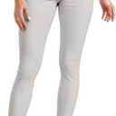 Hybrid & Company Womens Hyper Ultra Stretch Comfy Skinny Leg Work Casual Pants (Large, Light Grey)