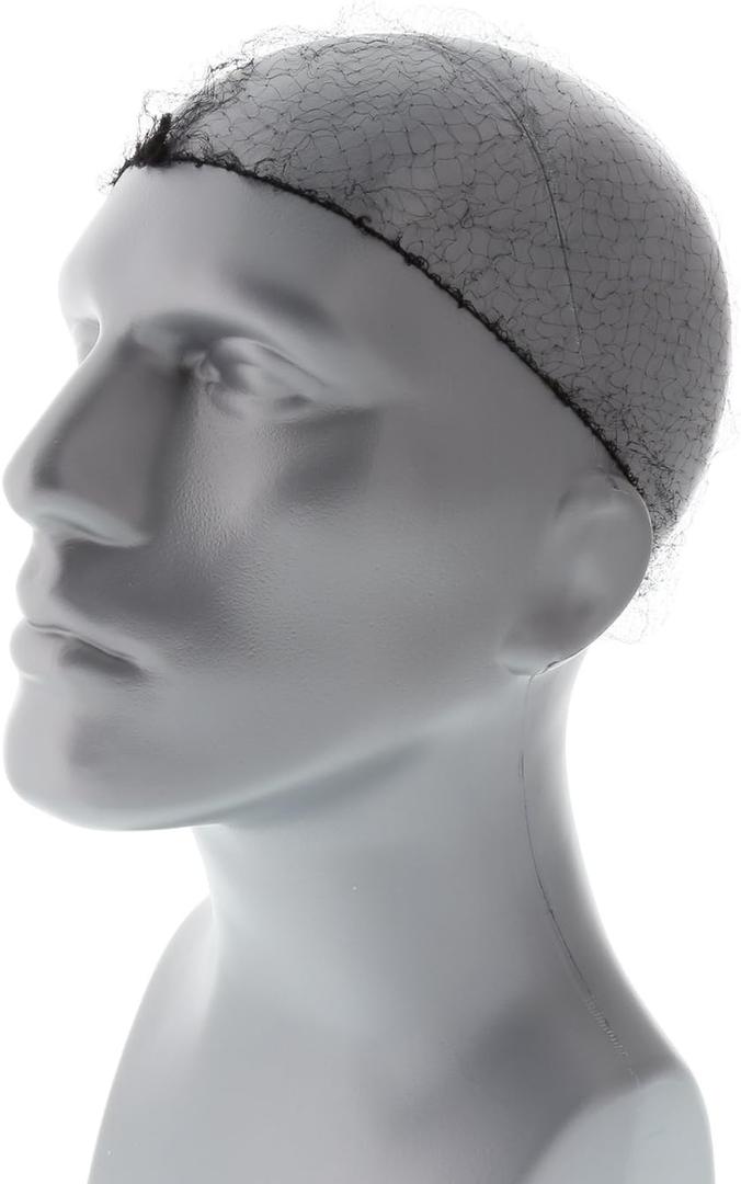 Royal RPH144LTBK-IN 24" Black Light Weight Hairnet, Disposable and Latex Free, Package of 144