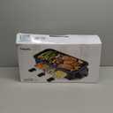 Pukomc Electric Indoor Grill,2 in 1 Indoor Grills for Kitchen with Grill Net & Non-Stick Cooking Removable Plate, Temperature Control, Dishwasher Safe, 1700W Black (Small)