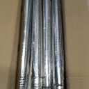 Tension Curtain Rod, Extra Long Outdoor Curtain Rod 43-120 Inch Adjustable, 1.1 Inch Diameter Thick Heavy Duty Silver Shower Curtain Rod, Stainless Steel Shower Rod for Bathroom No Drilling, No Rust