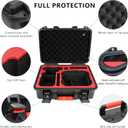 FPVtosky Hard Case for Avata 2 Drone Combo, Waterproof Carrying Case, Fits DJI Goggles 3 [NOT for Goggles N3], RC Motion 3 & DJI FPV Remote Controller 3 Accessories [CASE ONLY]