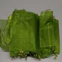 50 PCS 8X12 inches Fruit Protection Bags, Fruit Bags for Fruit Trees, Green Netting Fruit Cover Bags Drawstring Mesh Fruit Protectors Pest Barrier for Fruit Trees Veggies Garden