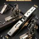 3 x 90 Degree Folding Hinges | Hard Closing, Concealed Cabinet Hinges, Easy to Install, 2pc
