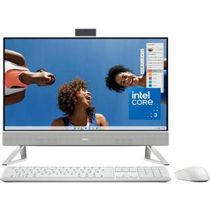 Dell Inspiron 5430 All in One Desktop - 23.8-inch FHD (1920 x 1080) Display, Intel Core 3-100U, 8GB DDR4 RAM, 512GB SSD, Intel Graphics, Windows 11 Home, Onsite Service - White Dell Inspiron 5430 All in One Desktop - 23.8-inch FHD (1920 x 1080) Display, Intel Core 3-100U, 8GB DDR4 RAM, 512GB SSD, Intel Graphics, Windows 11 Home, Onsite Service - White
