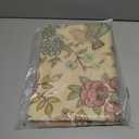 patdrea Designer Pink Linen Table Cloth for Sqaure Table,French Tablecloth with Birds Pattern,Small Colorful Decoration Cover for Kitchen Dining,Christmas,Party,Thanksgiving,55"x55"-Kulom a