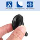 uxcell 6Pcs Rubber Grommets 2" (50mm) Drill Hole, 1-3/4" (42mm) ID Double Sided Hole Plugs Ring Gasket for Firewall Cable Wire Protecting, Black