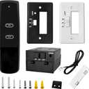 Upgrade Gas Fireplace Remote Switch System Kit for Standard Millivolt Valve Appliances, Compatible with Skytech, Majestic, Ambient, Empire, Monessen, Vermont Fireplaces