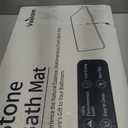 Veeloim Stone Bath Mat Diatomaceous Earth Shower Mat Non-Slip Super Absorbent Diatomite Stone Bath Mats for Bathroom Floor Quick Drying Natural Easy to Clean(23.6''15.4" Gray) (Line1-grey)