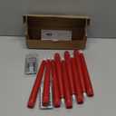 Flameless Taper Candles with Remote Control,9PACK Plastic LED Candle, Flickering Battery Operated, 9.2'Classic Tall Candles for Wedding, Party,Christmas,Home Decor (Red)