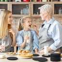 24 PCS Slate Drink Coasters Bulk, MAPRIAL 4 Inch Round Black Rustic Stone Coasters, Laser Engraving Blanks with Anti-Scratch Backing for Engraver, Wedding, Gifts, Home Decor, Bar