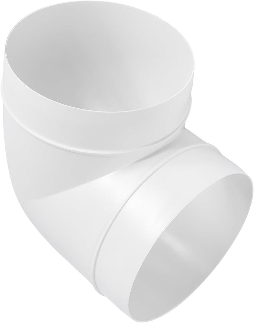 90 Degree 5 Inch Duct Connector. Easy to Mount for Flex or Straight Pipe. Connect Straight Duct with Flex Duct in 90 Degrees. HVAC. Heating. Cooling (Plastic) 90 Degree 5 Inch Duct Connector. Easy to Mount for Flex or Straight Pipe. Connect Straight Duct with Flex Duct in 90 Degrees. HVAC. Heating. Cooling (Plastic)