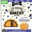 Three Dog Bakery Blueberry Pie Lick'n Crunch! Sandwich - Cookies with Real Blueberries, Puppy Cookies, Dog Birthday, Drool-Worthy Dog Bakery Snack, 13 Ounce, Pack of 1, Best By: 08/2025