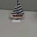 Hampton Nautical Blue Striped Pacific Sailer, 9"
