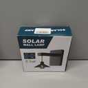 Solar Wall Lights Outdoor Waterproof: LED Wall Sconce Fixture for Backyard Patio Deck Porch - Solar Powered Dusk to Dawn Farmhouse Lighting for Garden Fence Decor (Dark Green)