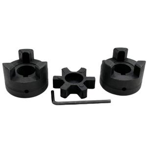 3/4" to 3/4" L075 Flexible 3-Piece L-Jaw Coupling Coupler Set & Rubber Spider for Log Wood Splitter,L Flexible Coupling L075-3/4-3/4