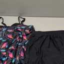 Summer Mae Blouson Womens Tankini Swimsuits 2026 Modest Tummy Control Bathing Suits Swim Shorts with Pockets for Beach, Size: 14