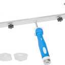 VEVOR 18 Inch Paint Roller Frame, 12-18 in Adjustable Frame with Marked Scale, Lightweight Painting Supplies for Wall House Homes, Metal Roller Tool for Large-Scale Painting Projects, Blue & Silver