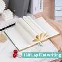 3 x Billtigif Journal for Women, 256 Pages Cute Notebook Lined Journal, Leather Journals for Writing, Suitable for Work, Home and School, 5.7" x 8.3" - Green