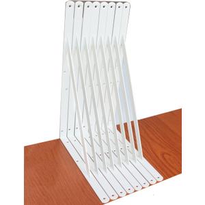 8 Pack L22 x H 12" White Heavy Duty Shelf Brackets with Screws Metal Shelf Brackets Shelf Support Angle Brackets for Shelves L Brackets Heavy Duty Floating Shelf