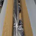 4 Pack 6.5FT Stainless Steel String Lights Pole Bracket/Holder with 2 Wall Hooks for Deck Railing Wood Posts (Black)