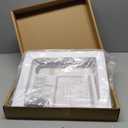 Weatherproof Plastic Dog Door with Secure Locking Panel, Durable White Pet Door 8.5"x11.5" for Large Dogs & Pets, Easy Install for Interior & Exterior Doors, Walls, Screens (Medium)