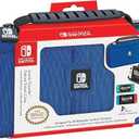 RDS  Officially Licensed Nintendo Switch Deluxe OLED, Nintendo Switch, & Switch Lite Game Traveler Case - Purple Ballistic Nylon, Viewing Stand, & Bonus Game Cases, #1 Selling Case in USA (BLUE)