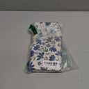 Blue Floral Pillow Covers 18x18 Set of 2 Vintage Rustic Old Style Cute Small Flower Blue Cream Print Decorative Outdoor Pillowcases Farmhouse Throw Cushion Case Decor for Couch Sofa Bed