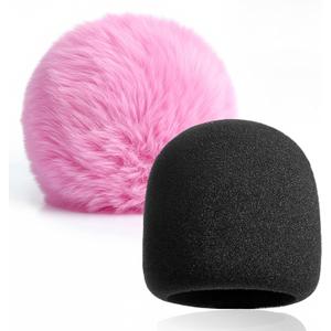 2 PCS Pink Pop Filter Compatible with Blue Yeti Microphone,For Yeti Mic,For Blue Yeti Pro USB Microphone