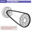 35 Roller Chain 3 Feet 95 Links with Chain Breaker Replacement for Go Kart Cart Mini Bike Bicycle Dirt Bike Motorcycles Powersports Accessories Parts with 35 Chain Master Links Connecting Link
