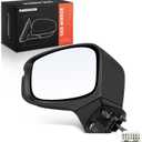 A-Premium Driver Side Power Door Mirror - Compatible with Honda Odyssey 2018 2019 2020 2021 2022 - Non-Heated Manual Folding Black Outside Rear View Mirror - Replace# 76250THRA01