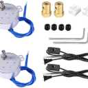 Synchronous Synchron Motor,Turntable Motor,Cuptisserie Motor,Turner Motor with 7mm Flexible Coupling Connector Lamp Cord 50/60Hz AC100~127V 4W CCW/CW for HandMade, School Project, Model(2pcs 56RPM)