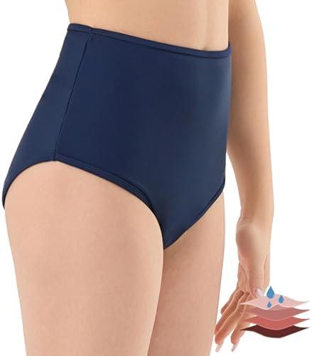 ToVii Period Swimwear for Teen Girls Leak Proof Period Bathing Suit for Women Bikini Bottom S