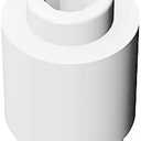 Classic Brick Block Bulk, 100 Piece Round Brick Compatible with Lego Parts and Pieces 3062 (Colour: White)