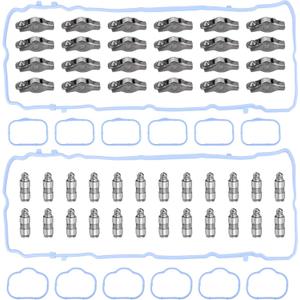 5184296AH 5184332AA Rocker Arms Valve Lifter Gasket Kit Compatible Chrysler 200 300 Dodge Challenger Charger Journey Avenger Jeep Grand Cherokee Ram Promaster 1500 2500 3500 3.6L (24 Pcs)