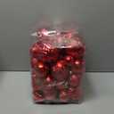 Senjie Red Shatterproof Christmas Ball Ornaments, 32 Pcs, Plastic, Eclectic Style, Wedding & Christmas Occasion