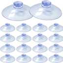 16 Packs Suction Cups 55mm/2.17 Inch Clear Sucker Pads Without Hook for Glass Home Organization Decoration (16, 55mm)