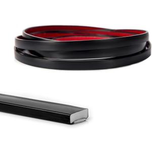 Art3d 30 Ft Peel and Stick Flexible Vinyl Molding Trim for Wall Tile Edges, Kitchen backsplash, Mirrior Frame in Black