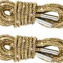 PAGOW 1 Pair Rhinestone Shoe Laces, Round Glitter ShoeLaces for Sneakers, Crystal Bling Diamond Rope Shoe Strings